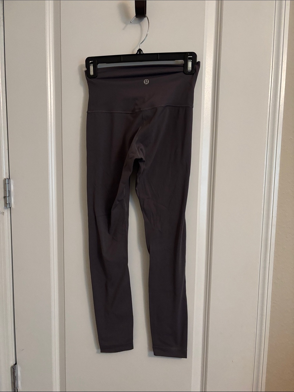 lululemon athletica Black Performance Leggings with Reflective Logo